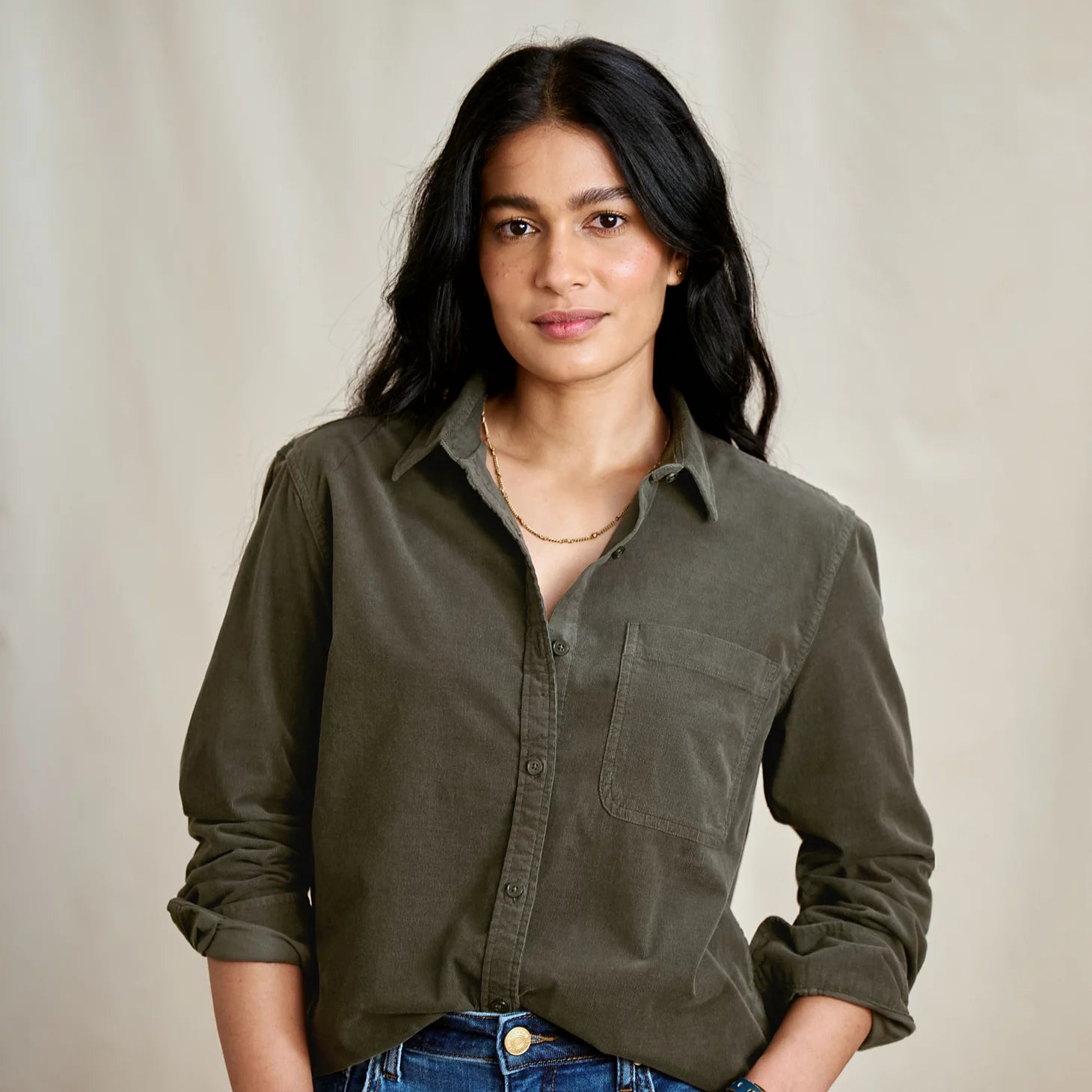 Orvis Women|Last Release Corduroy Button-Down Long-Sleeve Shirt