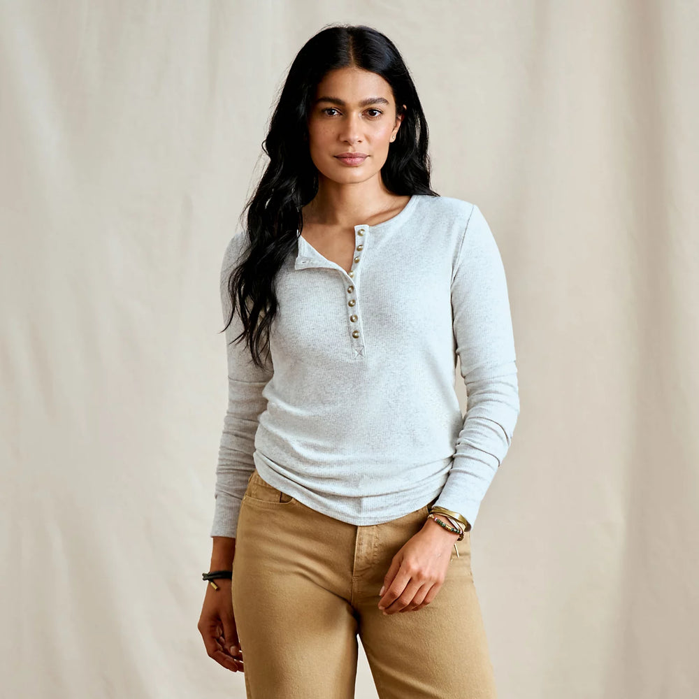 Orvis Women|Last Release Ribbed Henley Long-Sleeve Tee