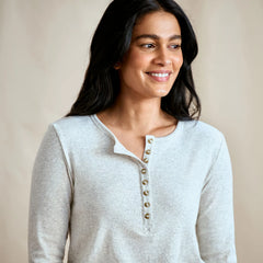 Orvis Women|Last Release Ribbed Henley Long-Sleeve Tee