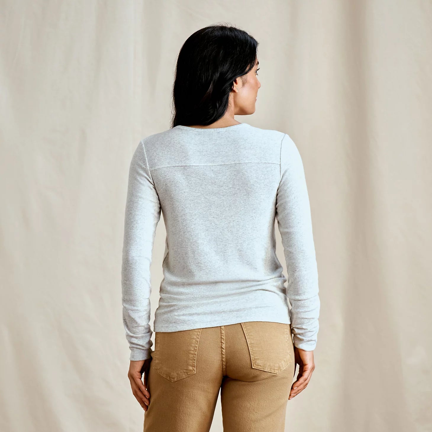 Orvis Women|Last Release Ribbed Henley Long-Sleeve Tee