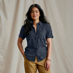 Orvis Women|Last Release Washable Silk Short-Sleeve Camp Shirt