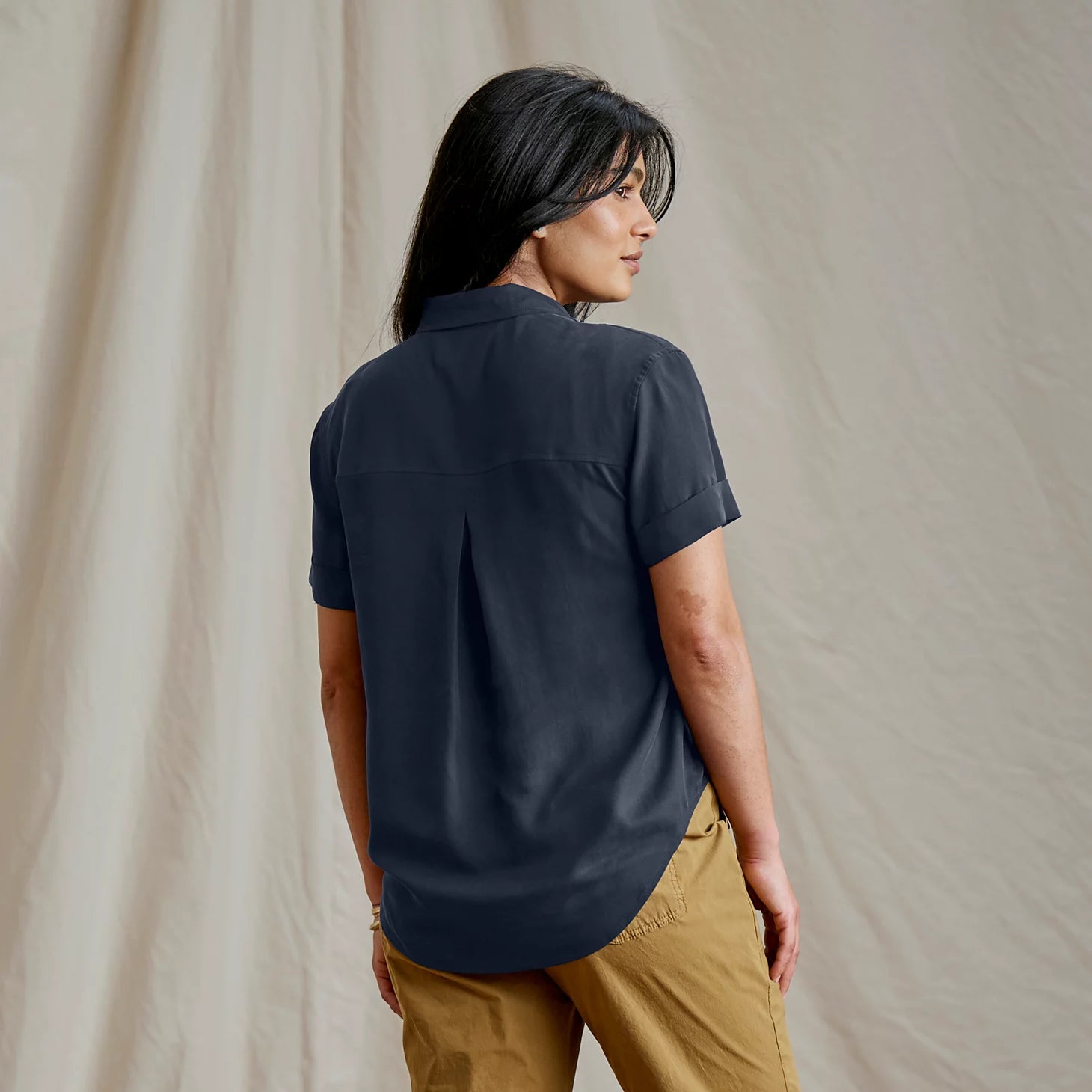 Orvis Women|Last Release Washable Silk Short-Sleeve Camp Shirt