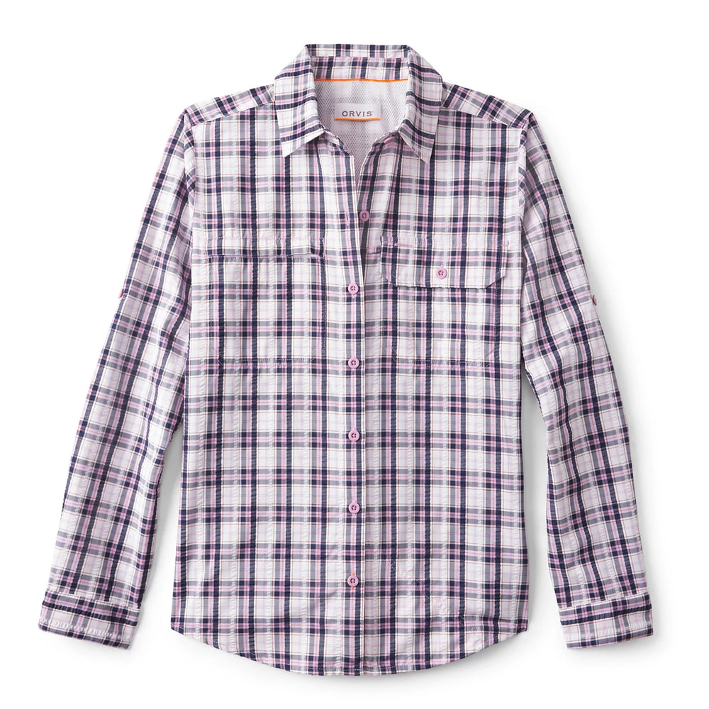 Orvis Women Women's Open Air Caster Plaid Long-Sleeve Shirt