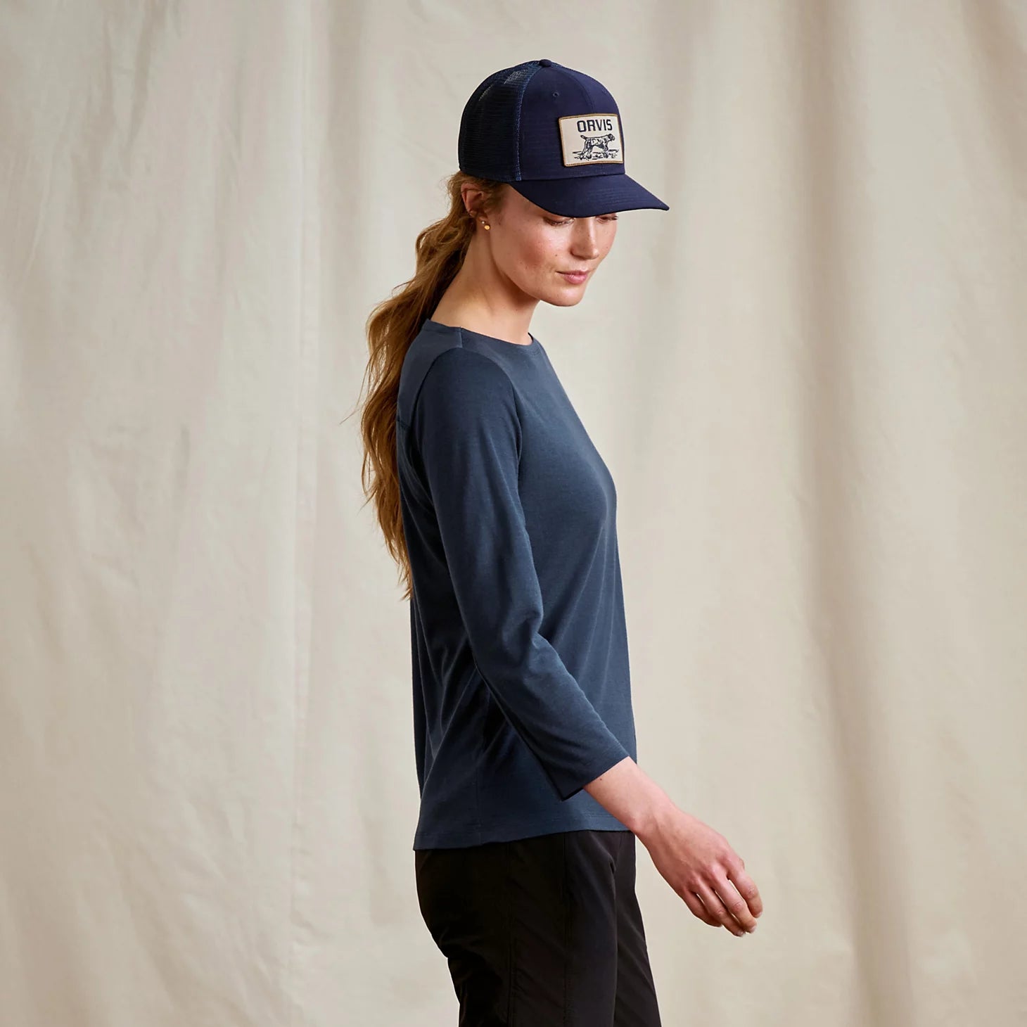 Orvis Women Outbound Merino 3/4-Sleeve Boatneck Tee