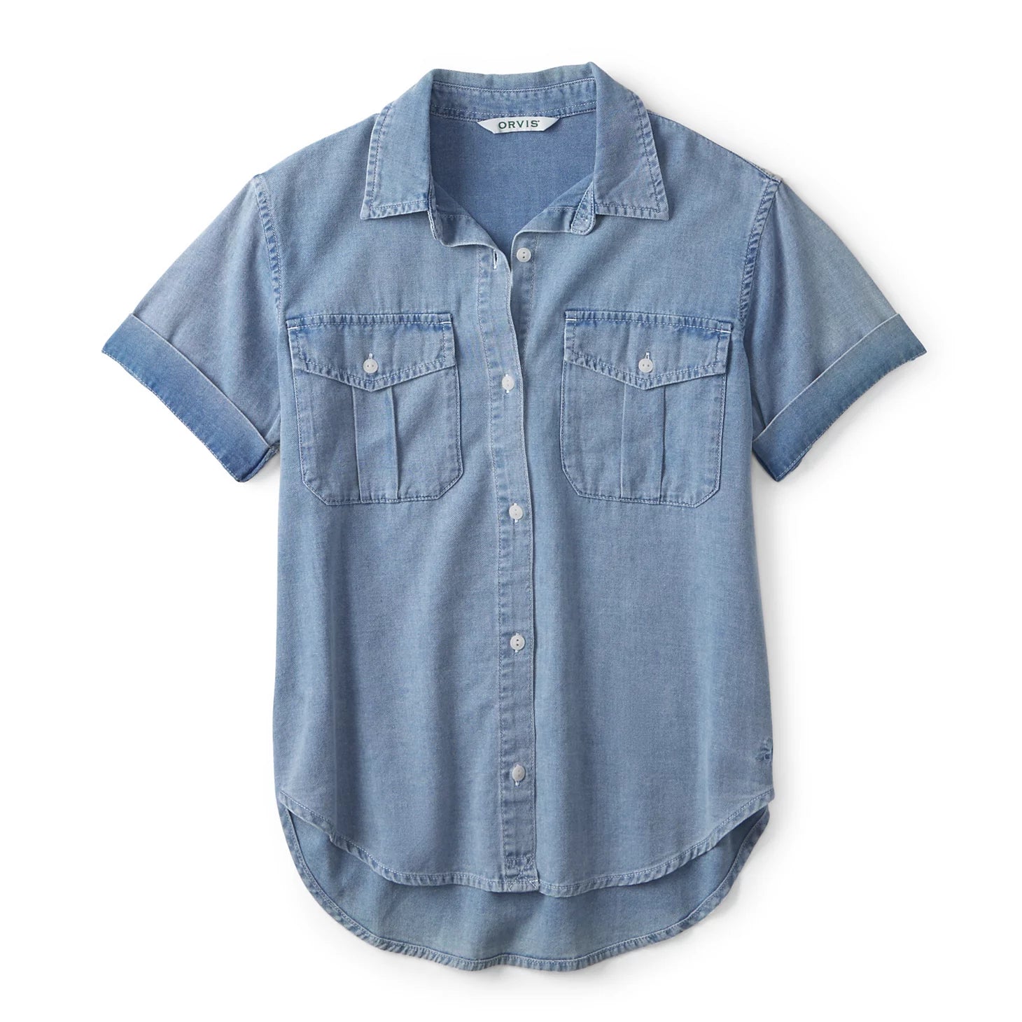 Orvis Women|Last Release Denim Short-Sleeve Camp Shirt