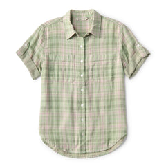 Orvis Women|Last Release Plaid Gauze Short-Sleeve Camp Shirt