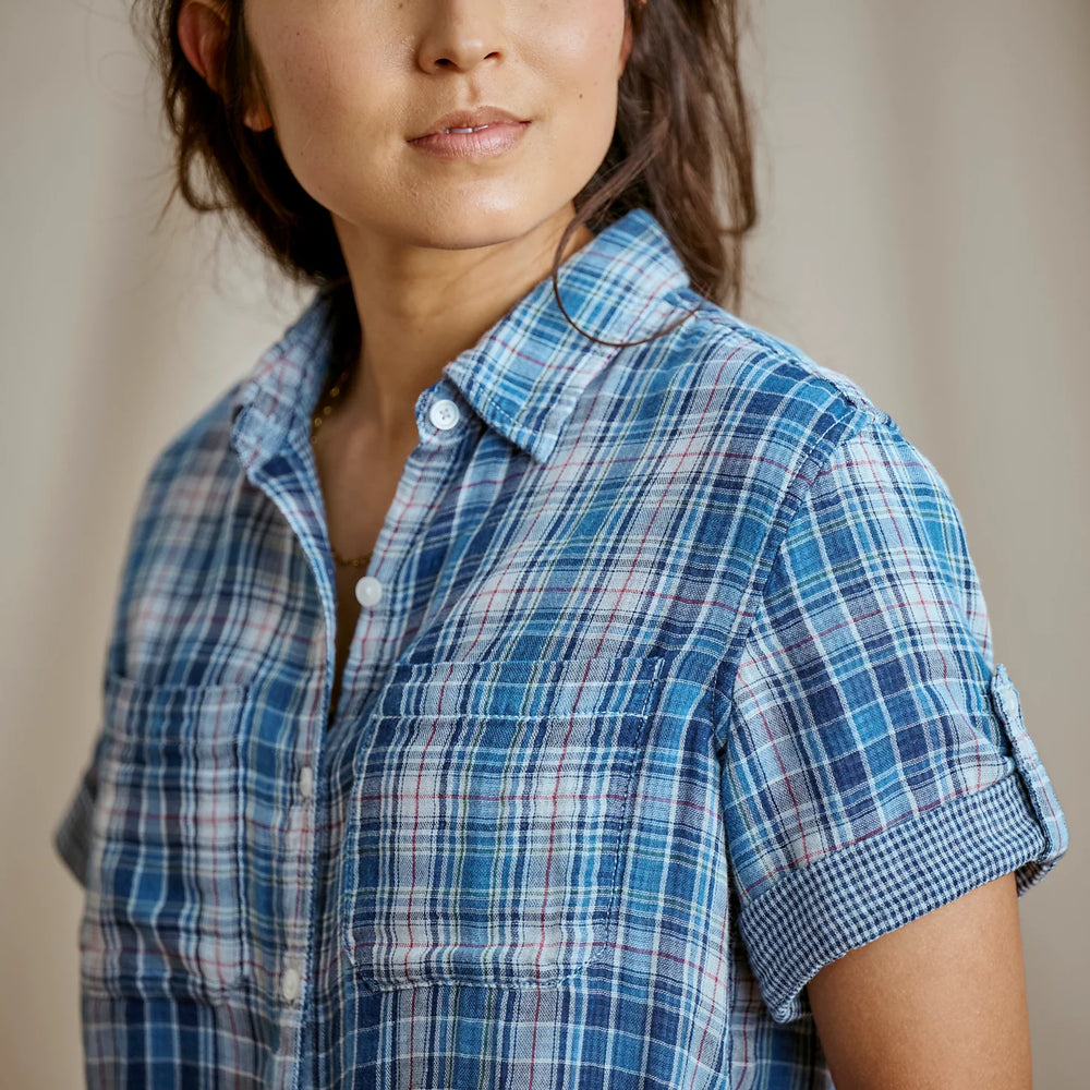 Orvis Women|Last Release Plaid Gauze Short-Sleeve Camp Shirt