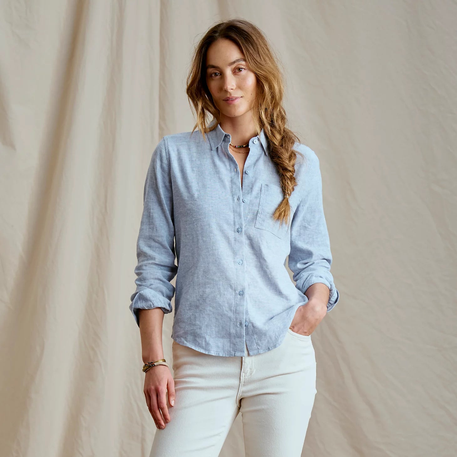 Orvis Women|Last Release Performance Linen Long-Sleeve Shirt