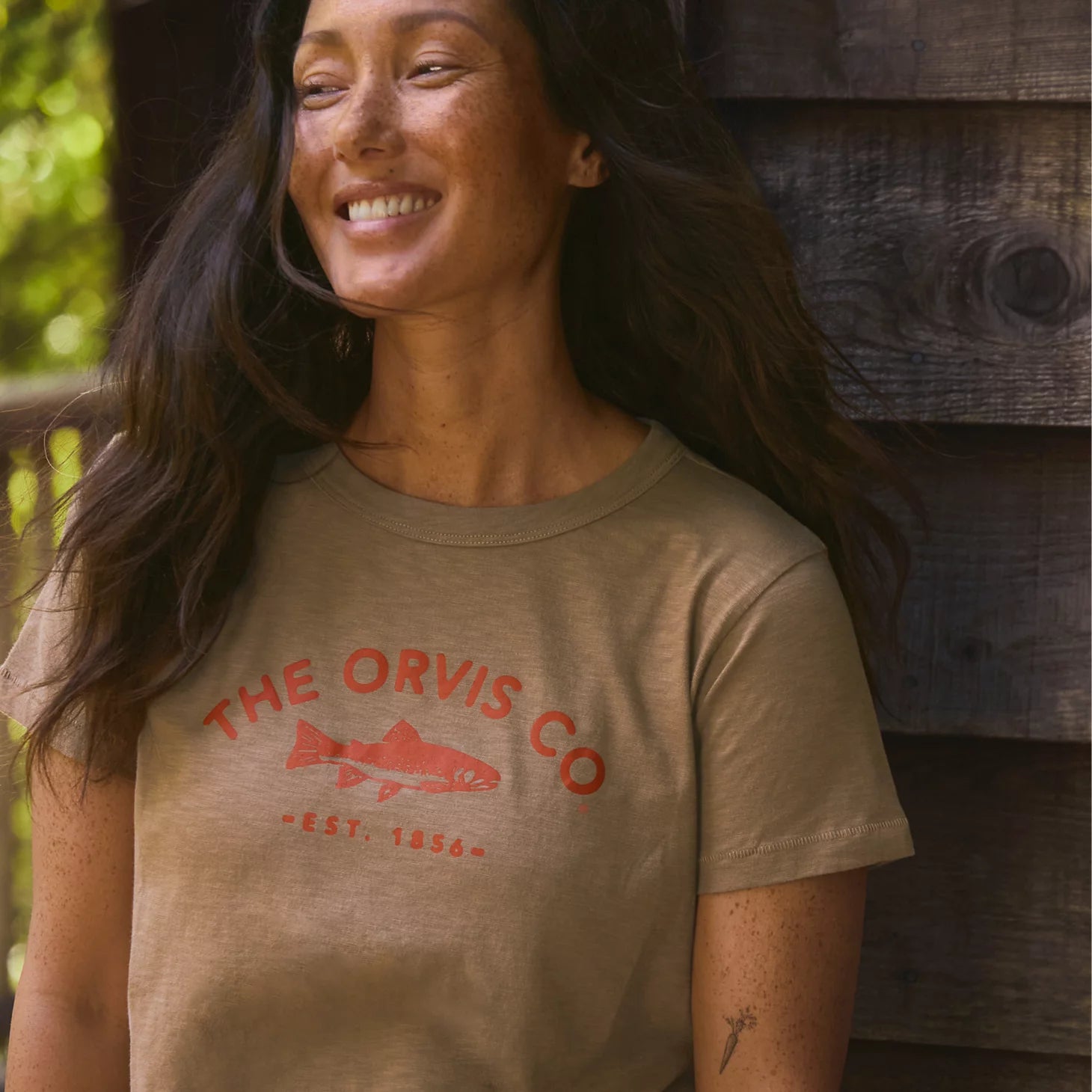 Orvis Women|Last Release Bromley Slub Graphic Crewneck Tee