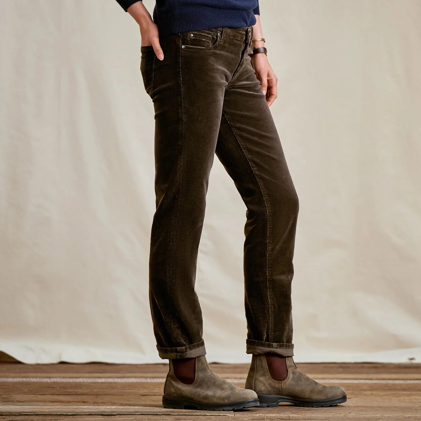 Orvis Women Kut from the Kloth® Catherine Mid-Rise Boyfriend Cords