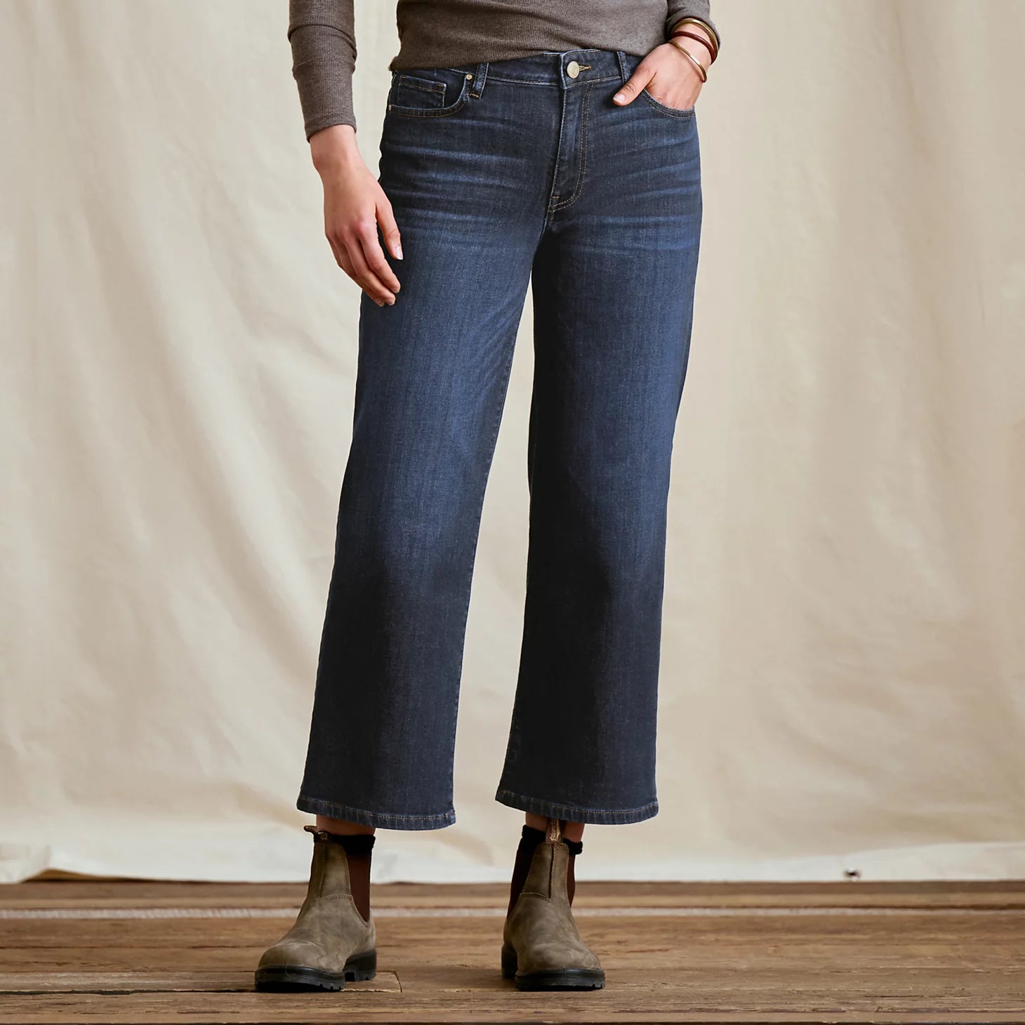 Orvis Women Kut from the Kloth® Charlotte Denim Wide-Leg Cropped Jeans