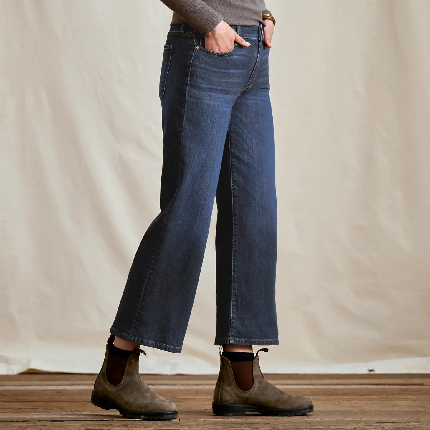Orvis Women Kut from the Kloth® Charlotte Denim Wide-Leg Cropped Jeans