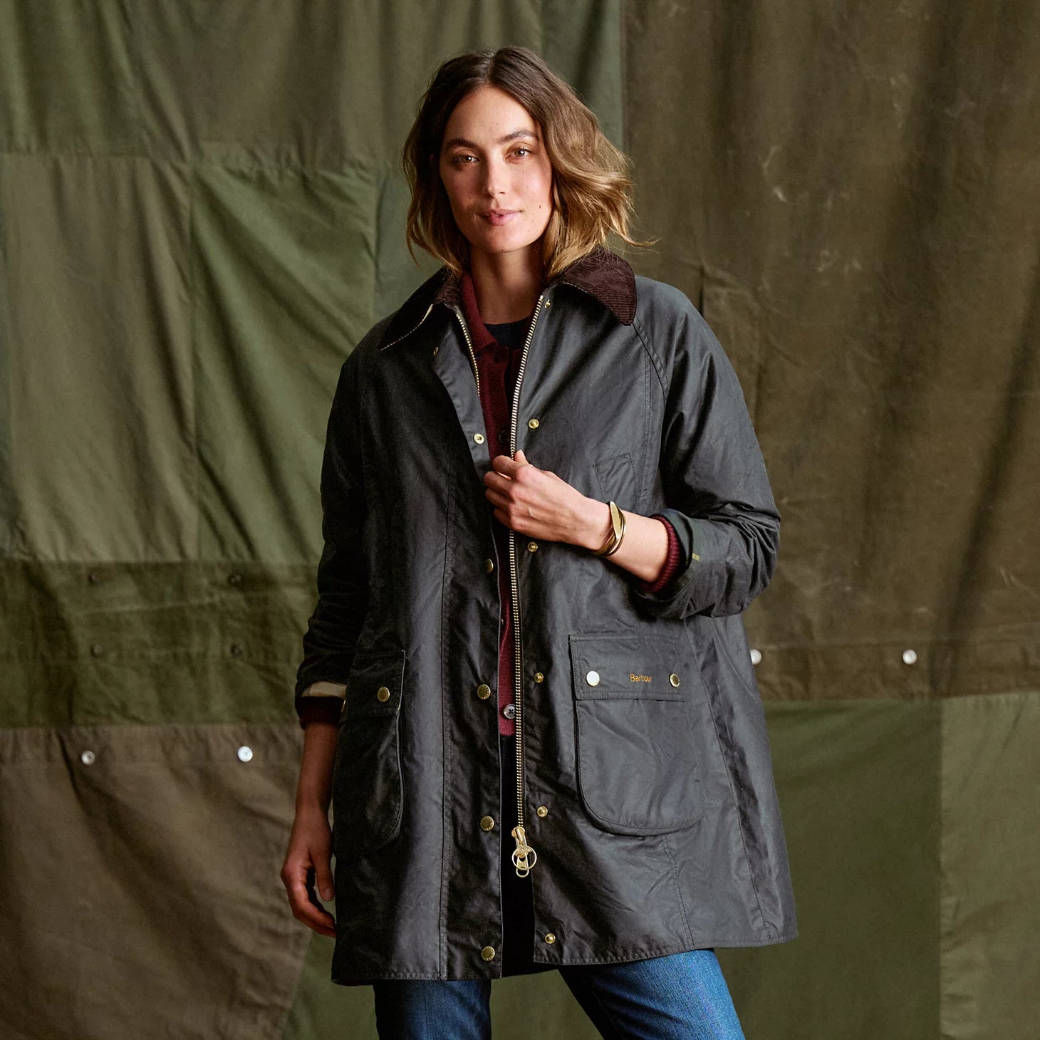 Orvis Women Barbour® Beadnell Waxed Long Jacket