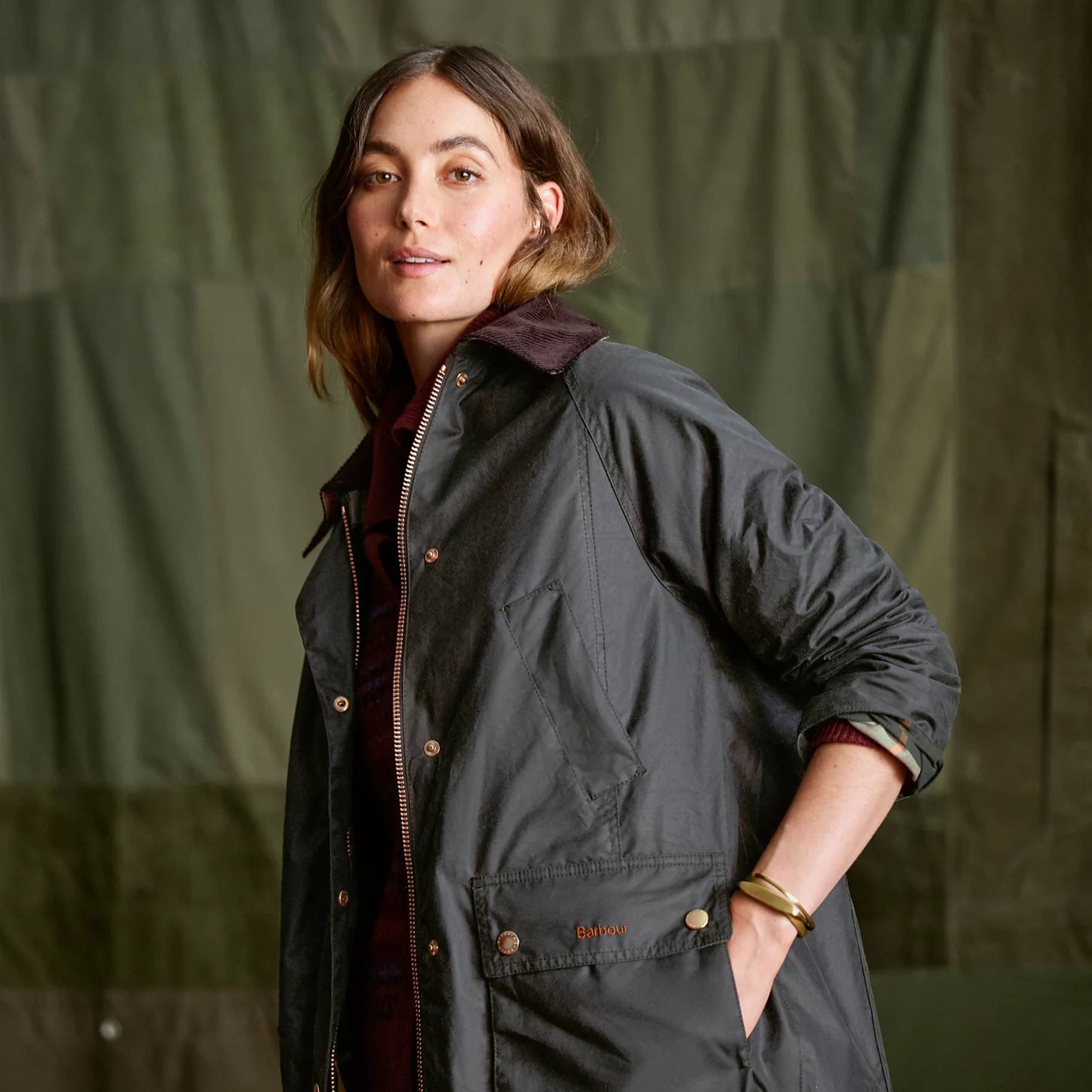 Orvis Women Barbour® Beadnell Waxed Long Jacket