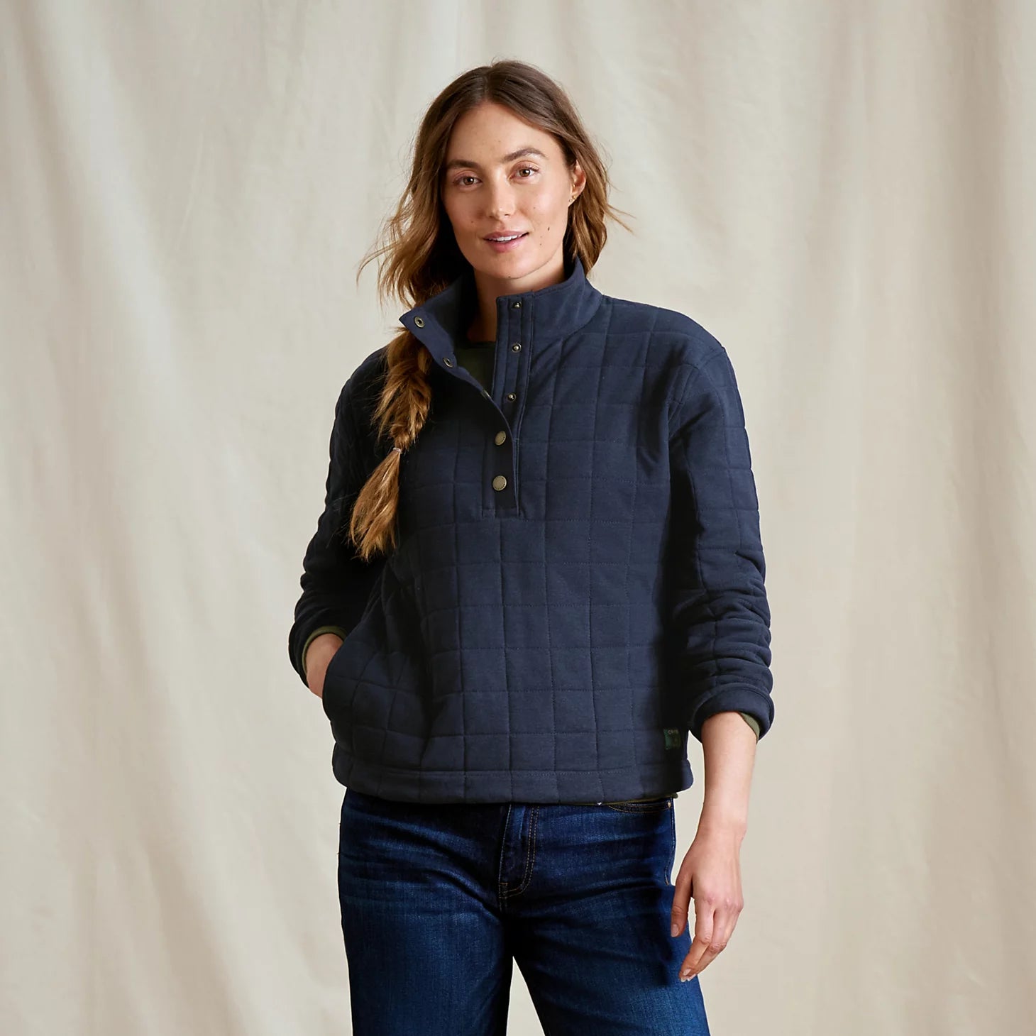 Orvis Women|Last Release Women's Battenkill Quilted 1/2-Snap Sweatshirt
