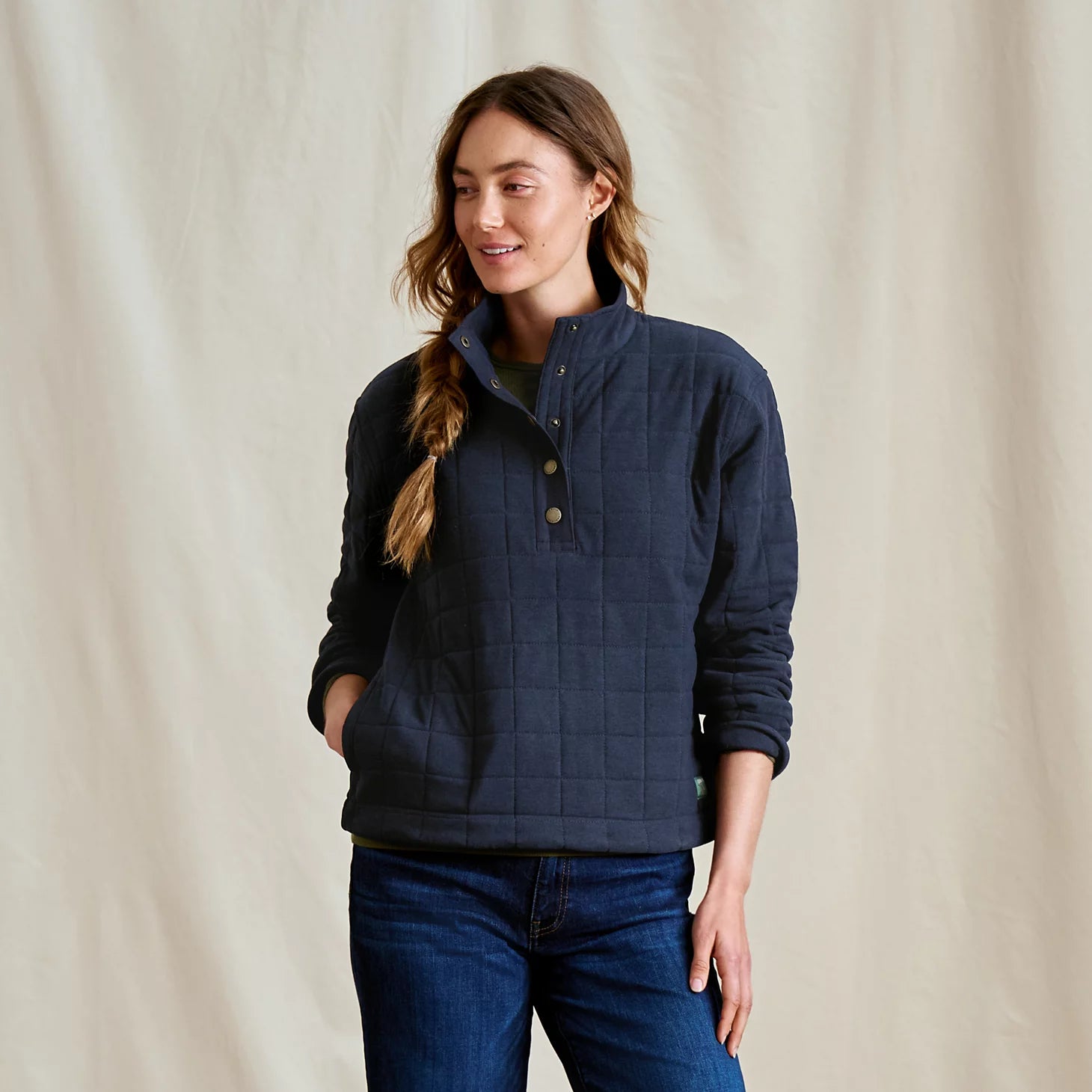 Orvis Women|Last Release Women's Battenkill Quilted 1/2-Snap Sweatshirt