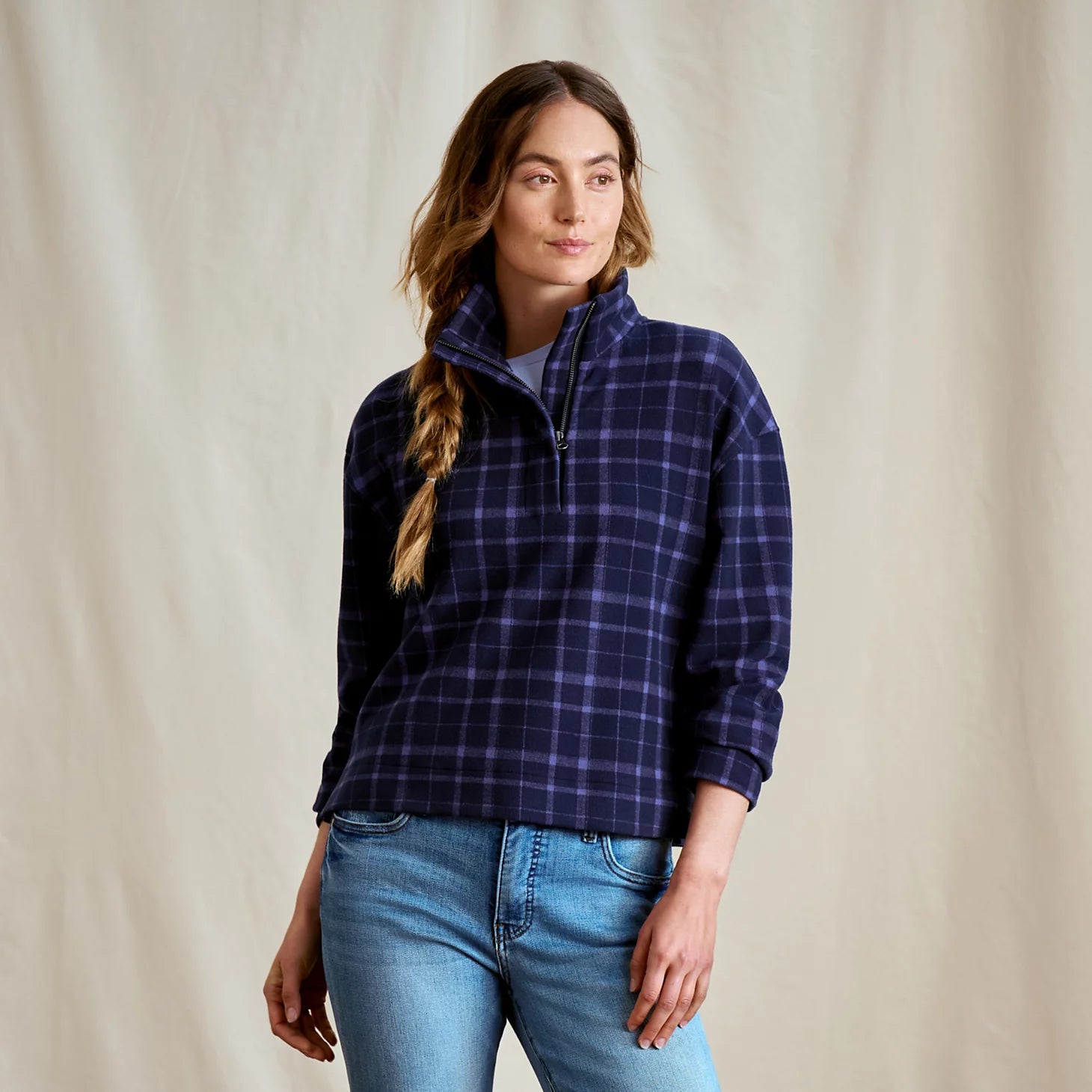 Orvis Women|Last Release Women's Snowy River 1/4-Zip Sweatshirt