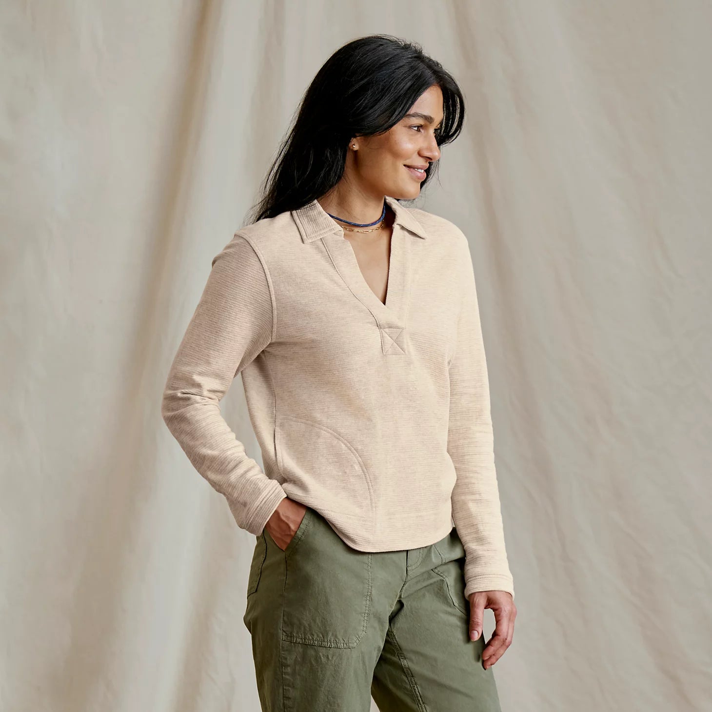 Orvis Women|Last Release Lightweight Polo Sweatshirt