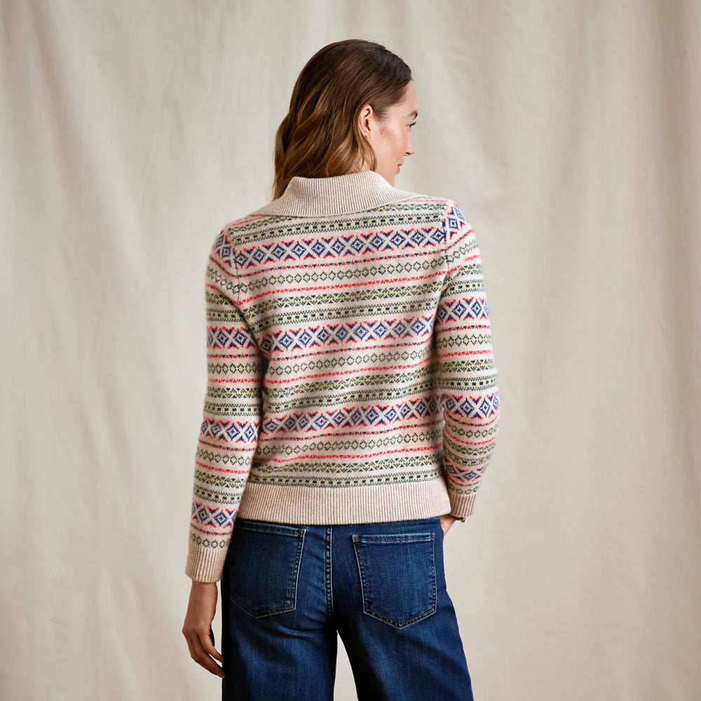 Orvis Women|Last Release Fair Isle Patterned Brushed Cashmere Cardigan