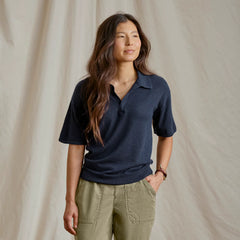 Orvis Women|Last Release Featherweight Cashmere Polo Tee