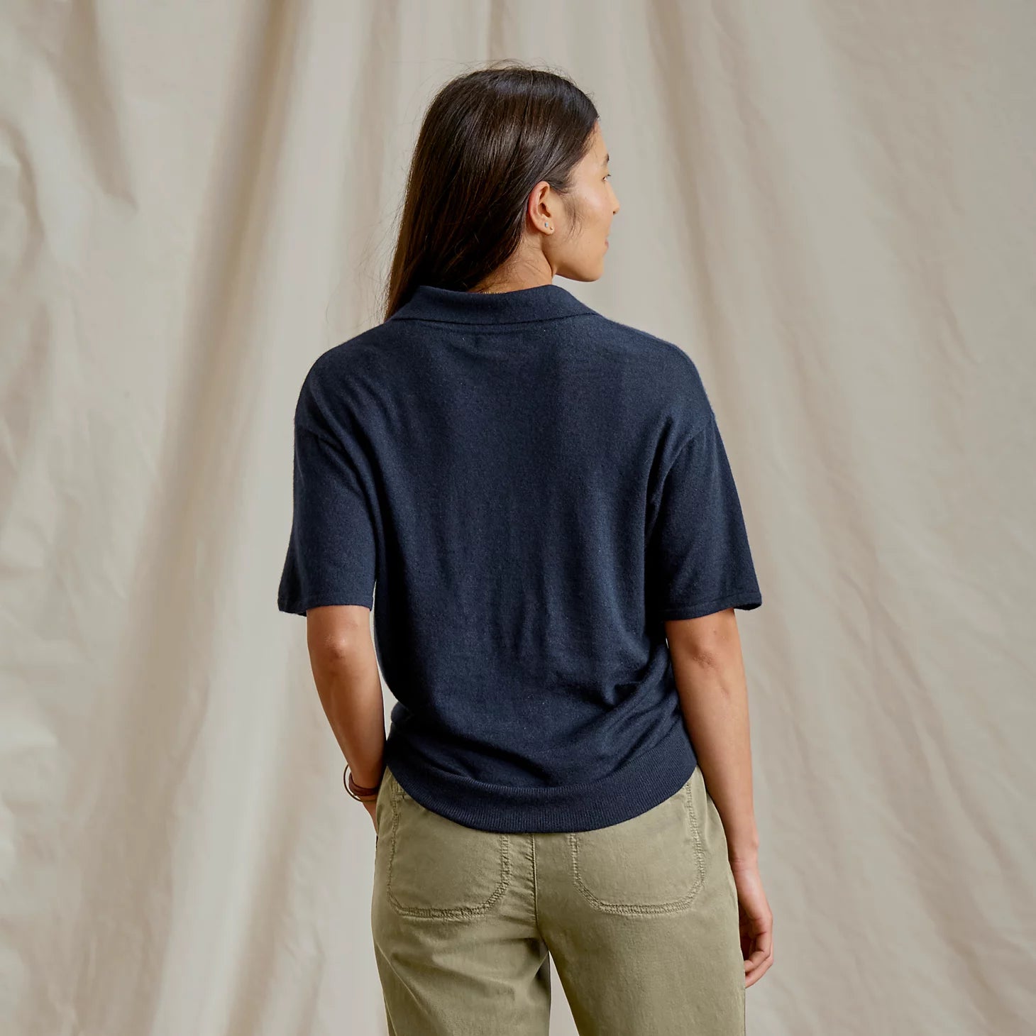 Orvis Women|Last Release Featherweight Cashmere Polo Tee