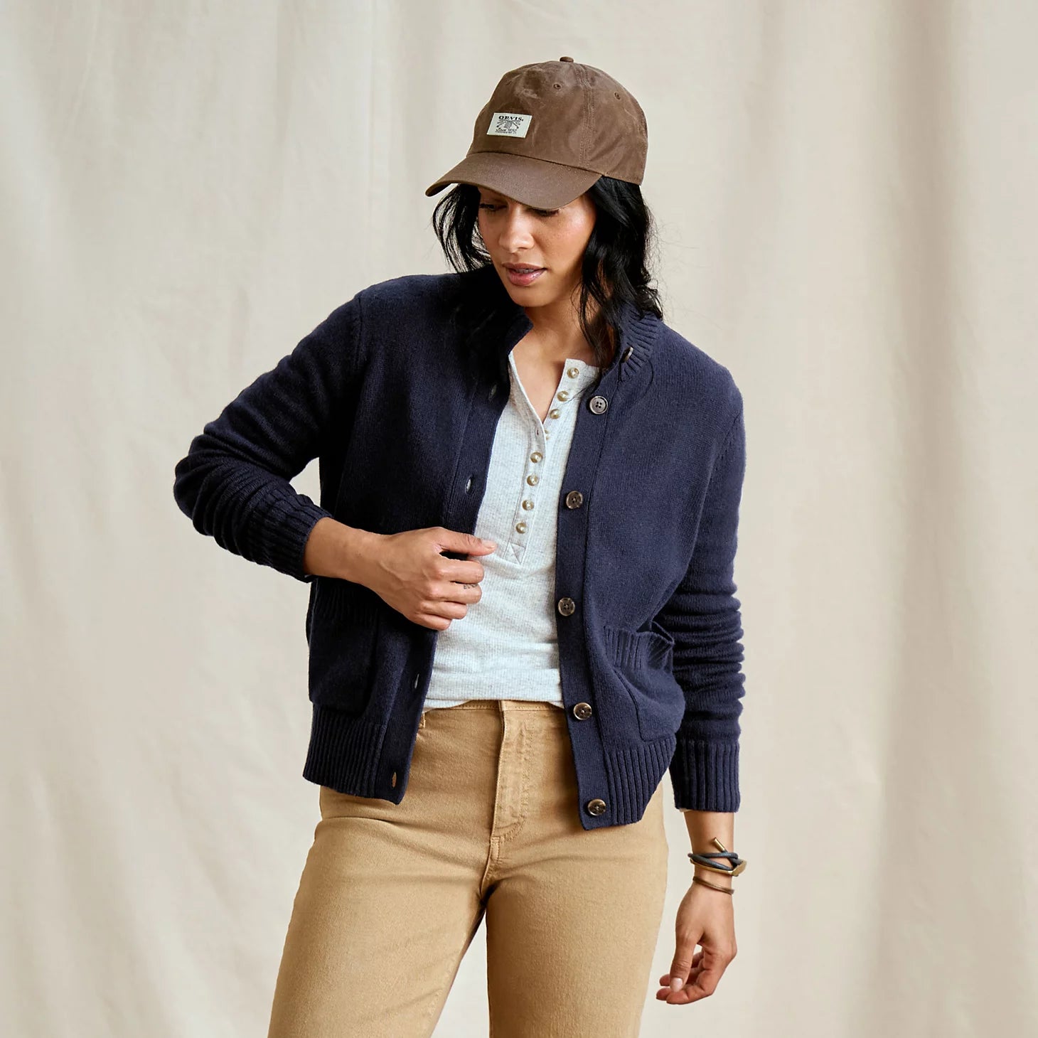 Orvis Women Brookside Button-Down Cardigan