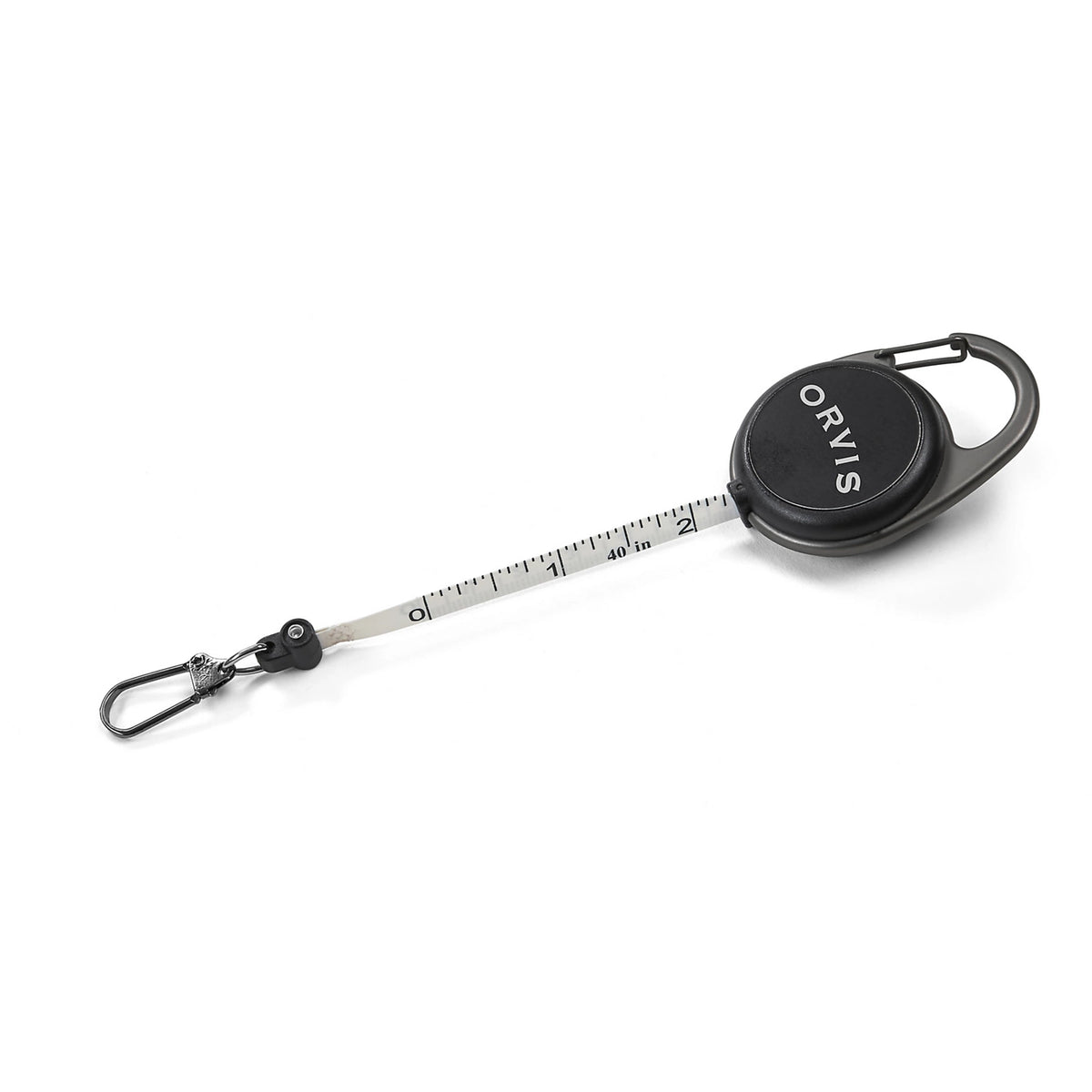 Orvis Fly Fishing Black Nickel Carabiner Tape Measure Zinger Combo