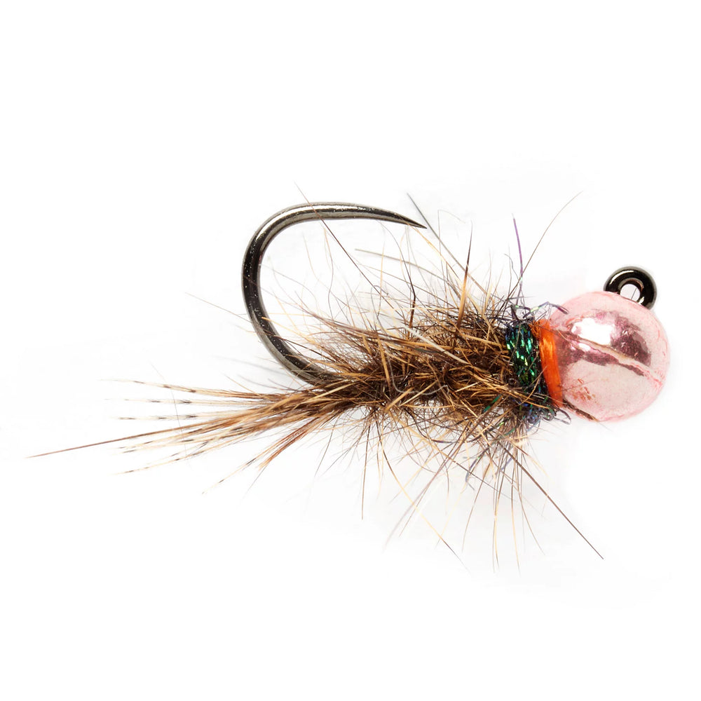 Orvis Fly Fishing Barbless Roza's Pink Hare's Ear Jig