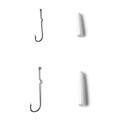 Orvis Fly Fishing Popper Bodies with Hooks - Pencil Popper Bodies with Size 1 and 4 Hooks