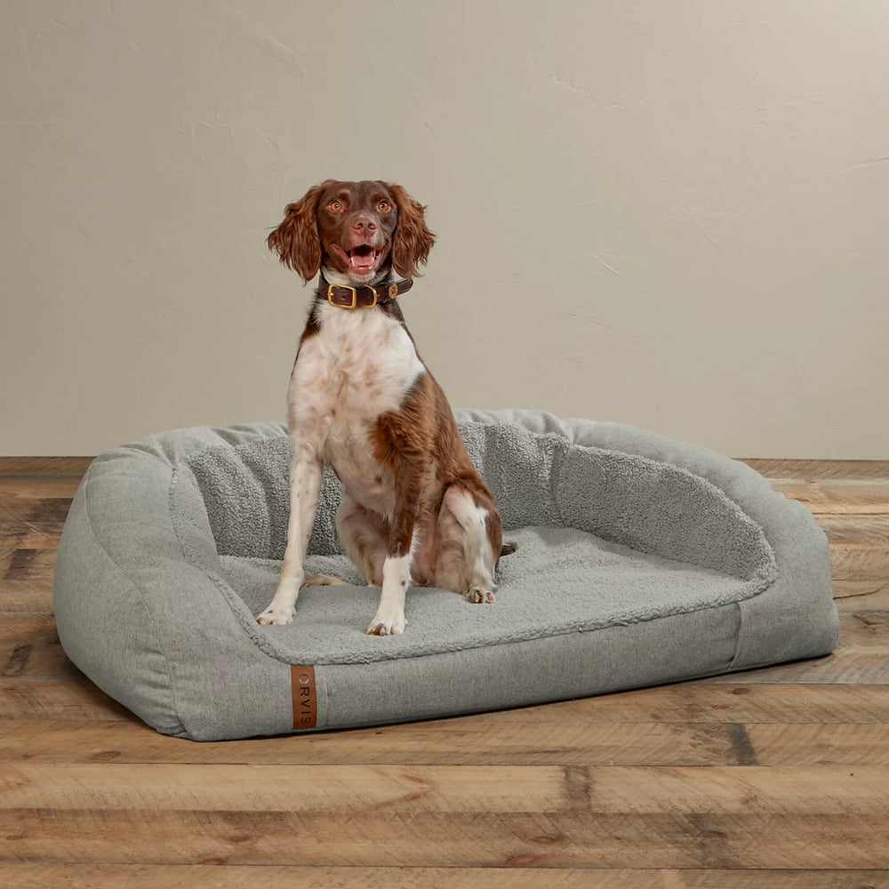 Orvis Dog FleeceLock® Memory Foam Couch Dog Bed