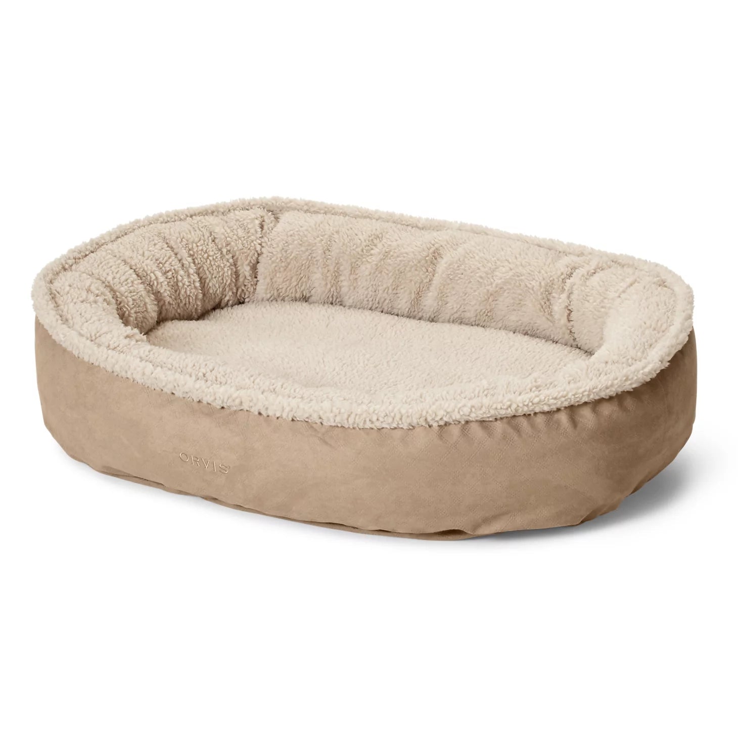 Orvis Dog Orvis ComfortFill-Eco™ Wraparound Dog Bed with Fleece