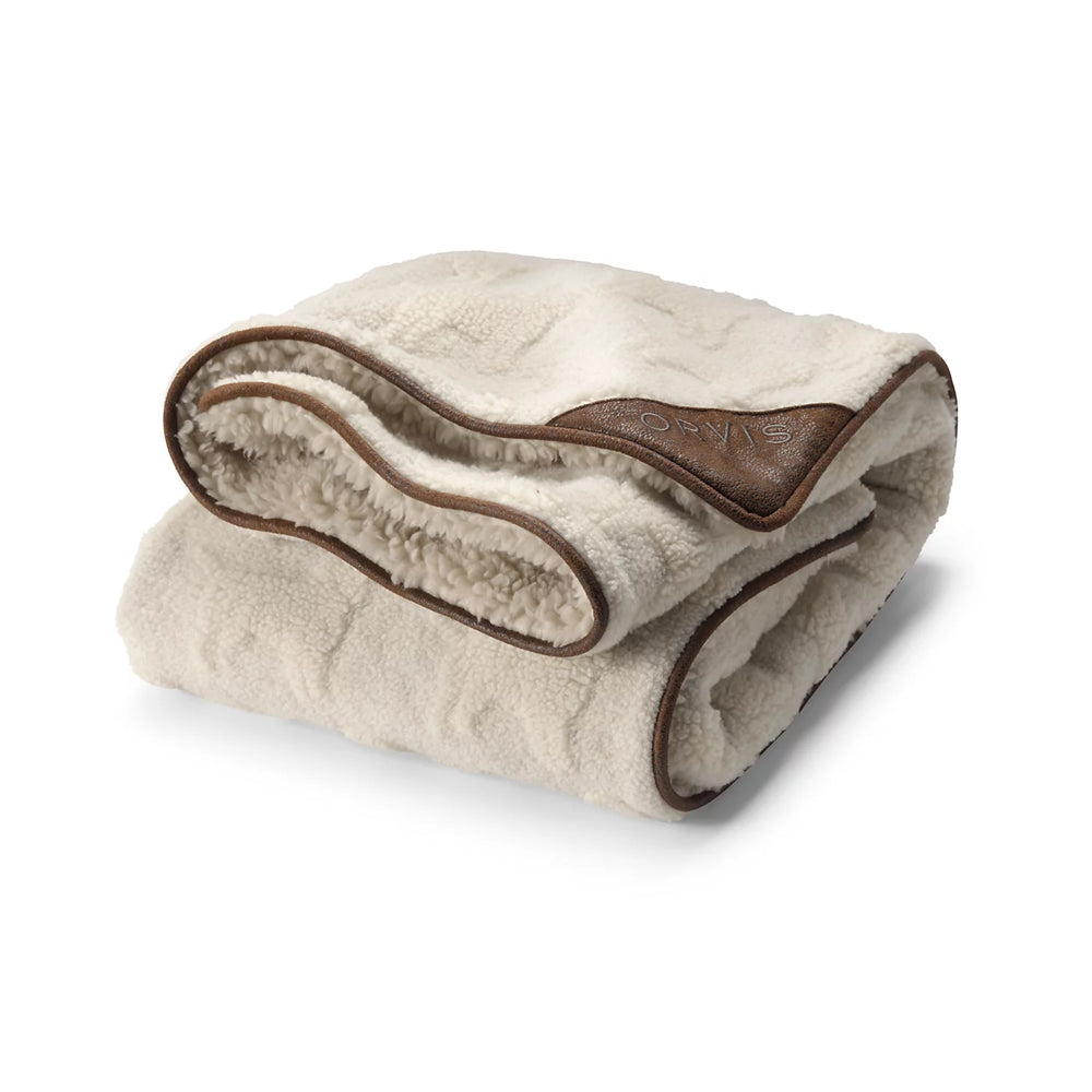 Orvis Dog|Home Goods Embossed Sherpa Throw