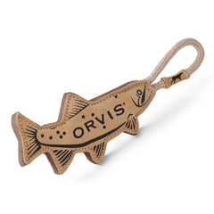 Orvis Dog Leather Fish Toy