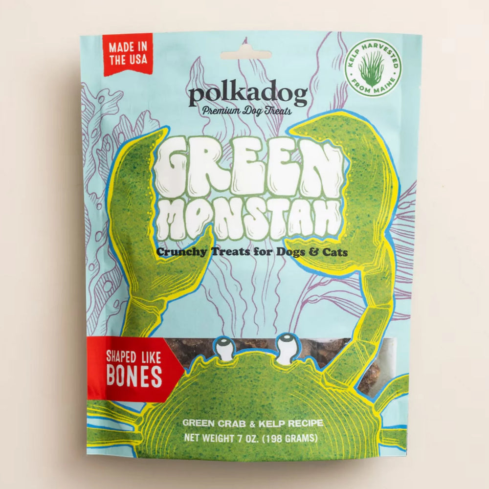 Orvis Dog Polkadog Green Monstah Bones