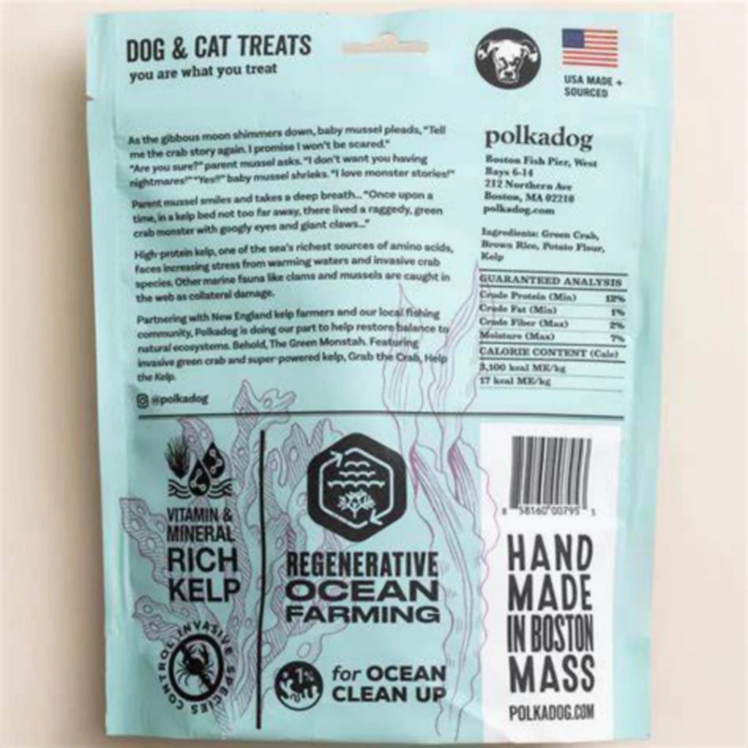 Orvis Dog Polkadog Green Monstah Bones
