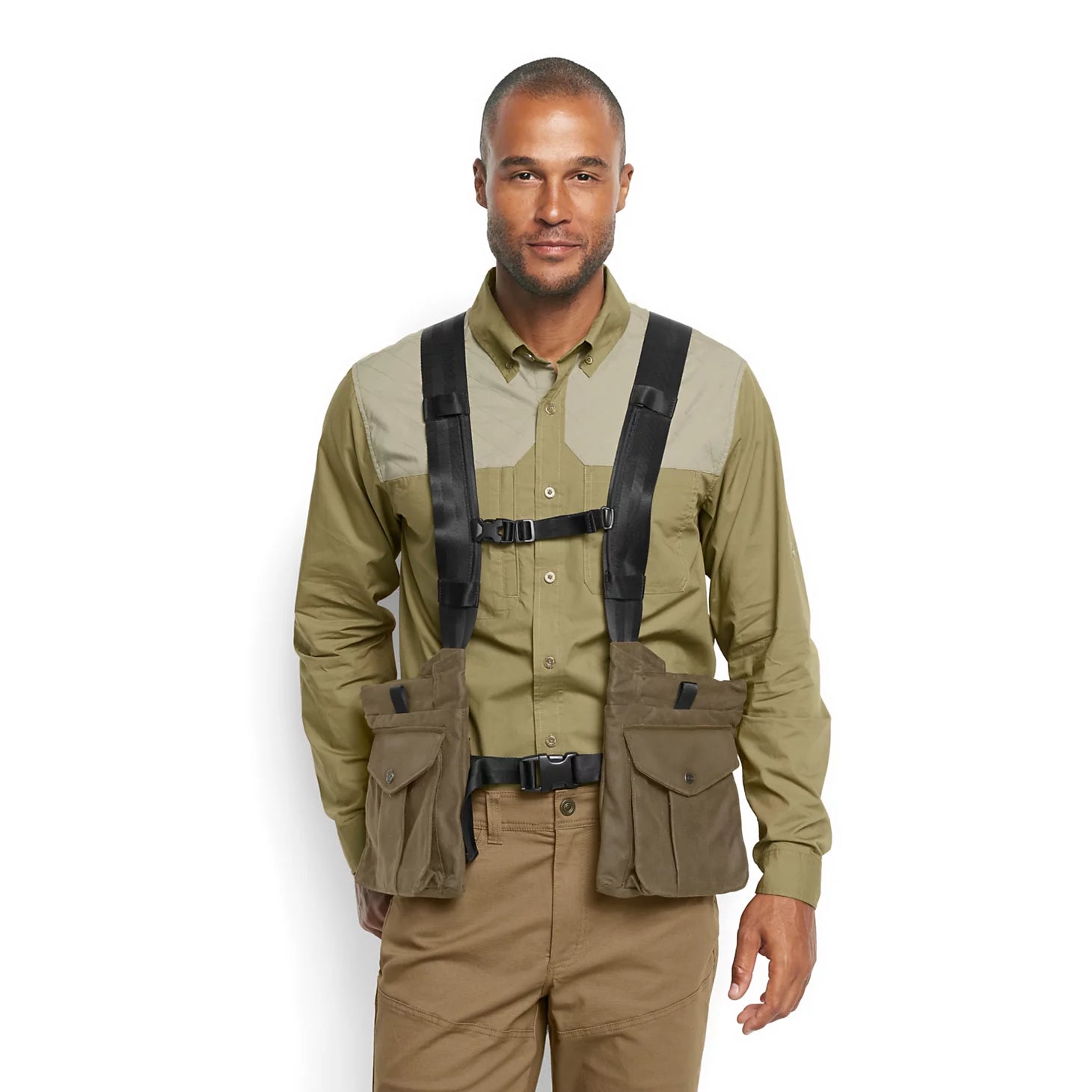Orvis Hunt Waxed Cotton Strap Vest