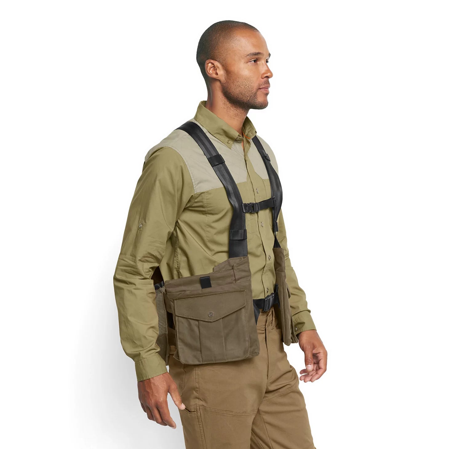 Orvis Hunt Waxed Cotton Strap Vest