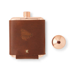 Orvis Home Goods Whiskey Leatherworks Personalized Copper Flask