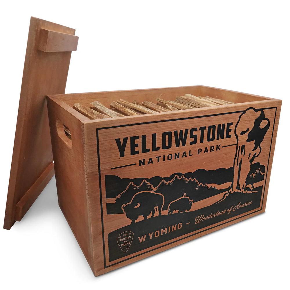 Orvis Home Goods National Parks Fatwood Wooden Crate
