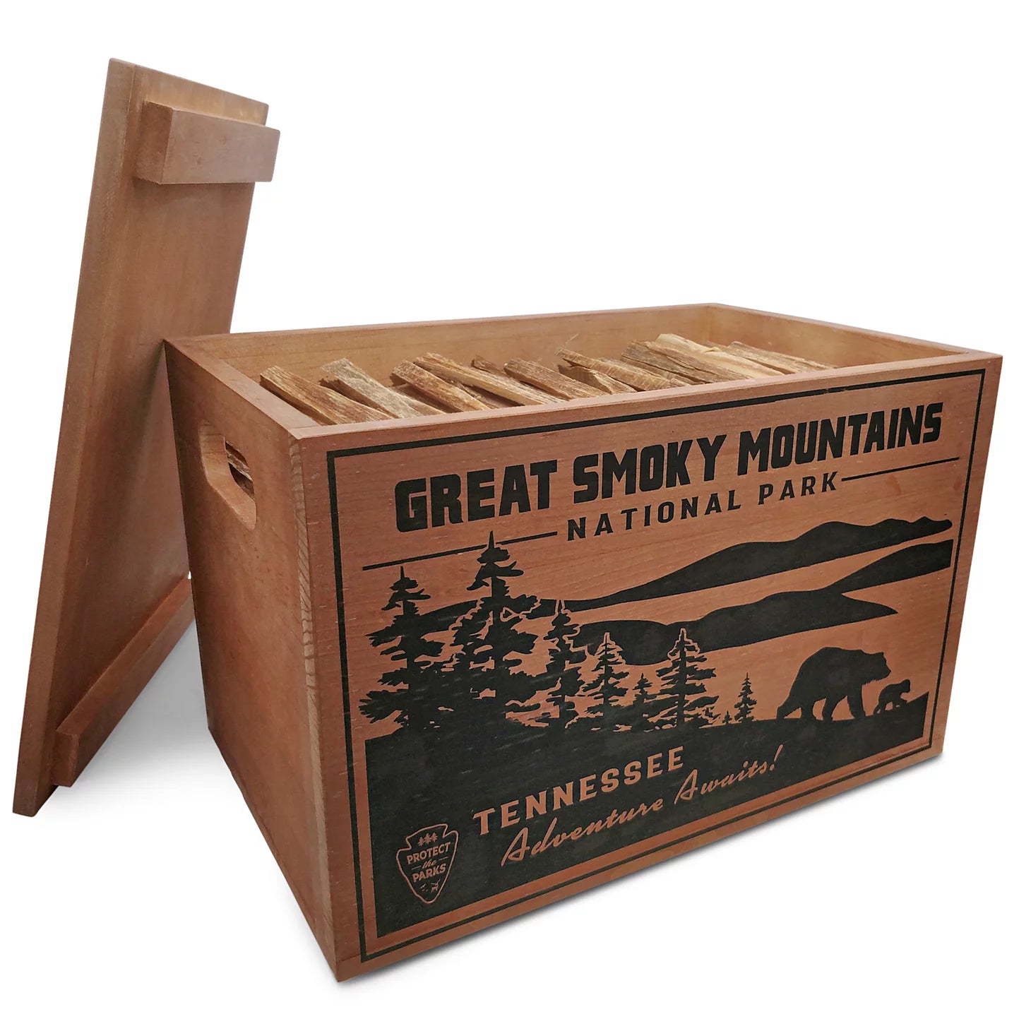 Orvis Home Goods National Parks Fatwood Wooden Crate